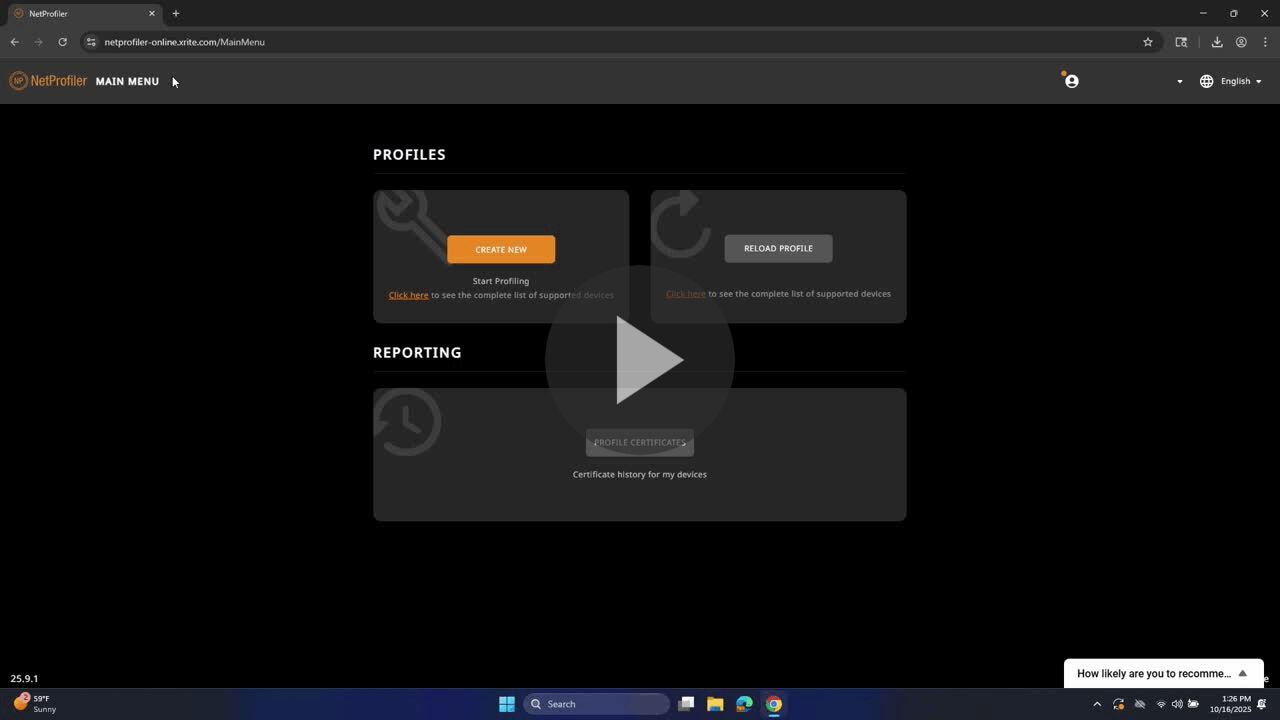 Rozpoczęcie pracy z programem NetProfiler Online do profilowania urządzeń: Pierwsze uruchomienie i konfiguracja