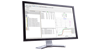 A large desktop computer showing X-Rite color analysis software Color imatch.